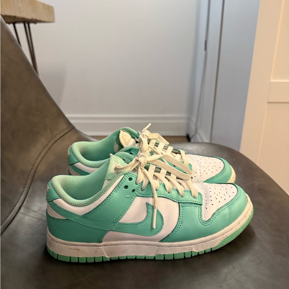 Women’s Nike Dunk Sneakers in Green Glow